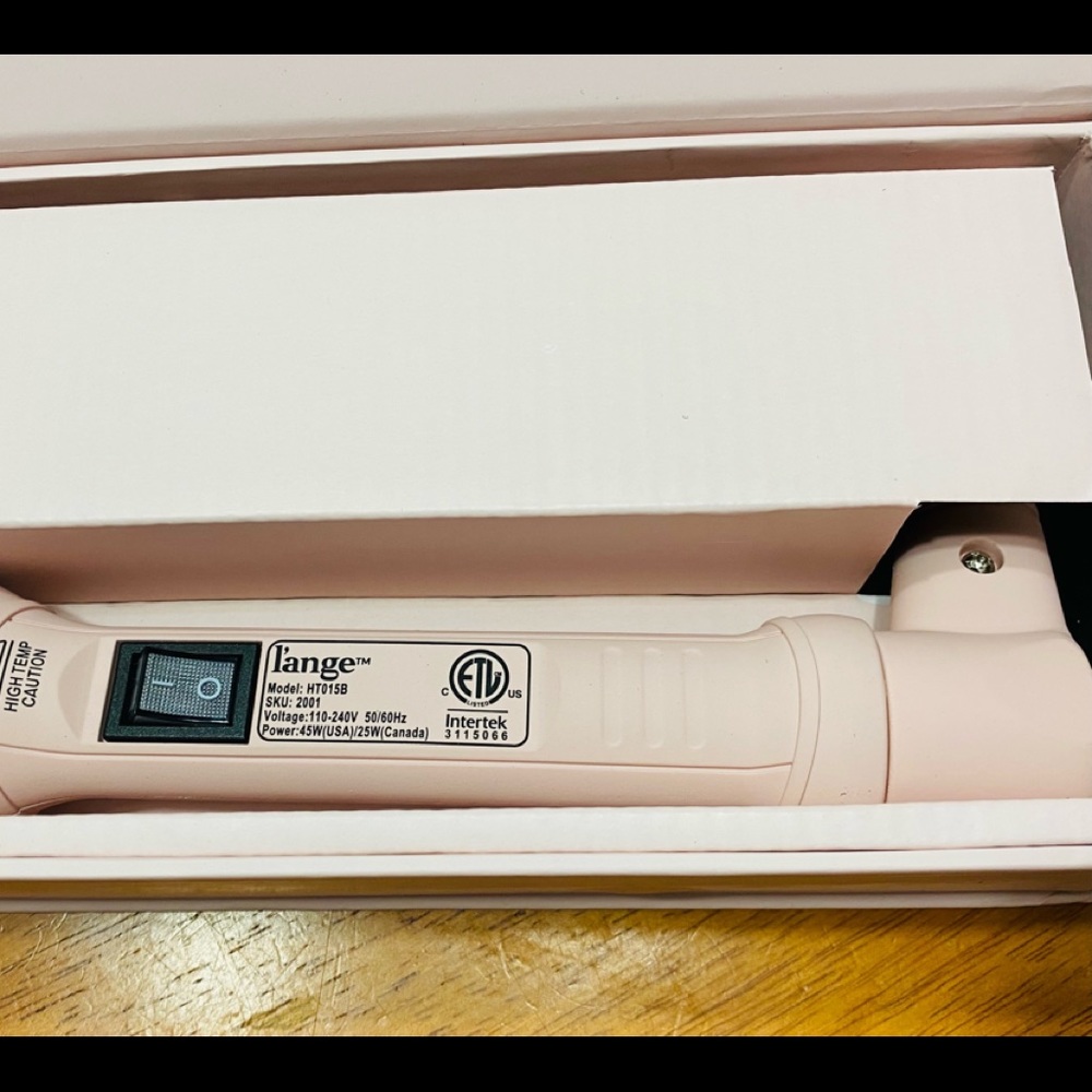 LANGE L'ANGE ONDULE' 25MM TITANIUM CURLING WAND - NEW IN BOX - Picture 4 of 5